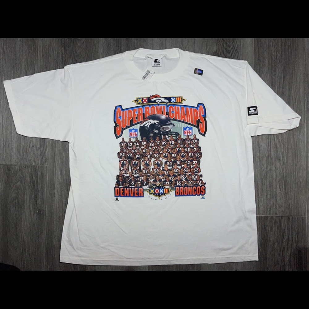 Vintage Starter Denver Broncos Super Bowl XXXII Champions T-Shirt